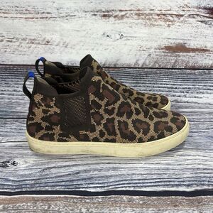 Rothy’s The Chelsea Wildcat Cheetah Print Boots Women’s Size 9